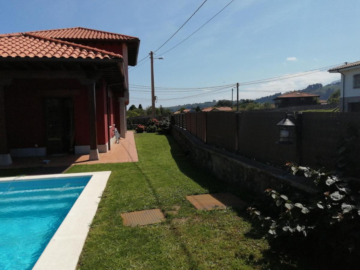 La Casa Roja Asturias Villa Hontoria Eksteriør bilde