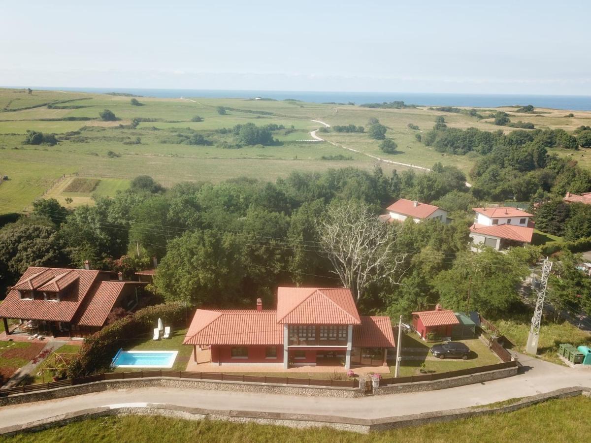 La Casa Roja Asturias Villa Hontoria Eksteriør bilde